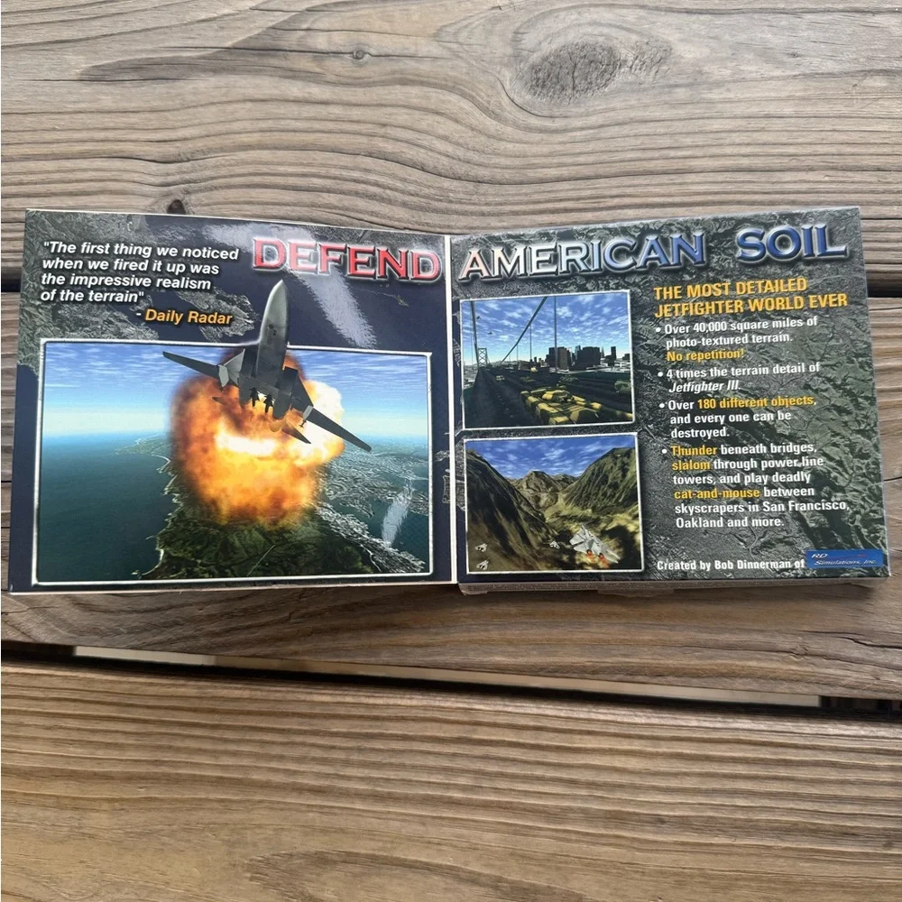 Jetfighter IV Fortress America PC CD-ROM Game 2002 Flight SIM Fast Ship